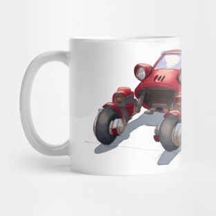 Future Retro Red Car Mug